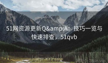 51网资源更新Q&A：技巧一览与快速排查，51qvb