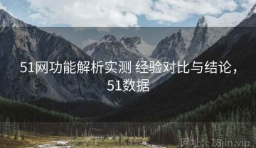 51网功能解析实测 经验对比与结论，51数据