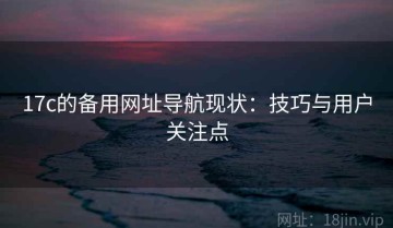 17c的备用网址导航现状：技巧与用户关注点