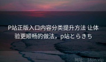 P站正版入口内容分类提升方法 让体验更顺畅的做法，p站とらきち