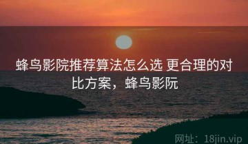 蜂鸟影院推荐算法怎么选 更合理的对比方案，蜂鸟影阮