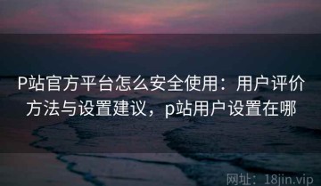 P站官方平台怎么安全使用：用户评价方法与设置建议，p站用户设置在哪