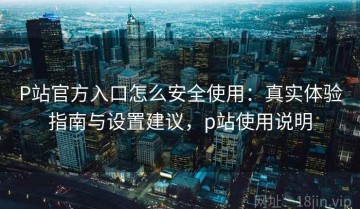 P站官方入口怎么安全使用：真实体验指南与设置建议，p站使用说明