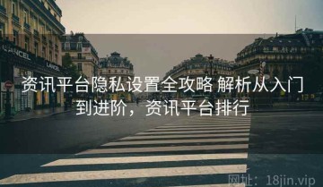 资讯平台隐私设置全攻略 解析从入门到进阶，资讯平台排行