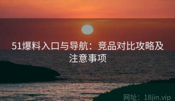 51爆料入口与导航：竞品对比攻略及注意事项