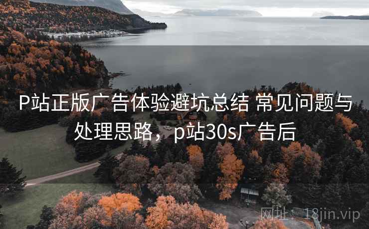 P站正版广告体验避坑总结 常见问题与处理思路，p站30s广告后