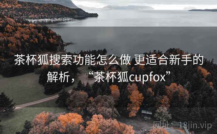 茶杯狐搜索功能怎么做 更适合新手的解析，“茶杯狐cupfox”