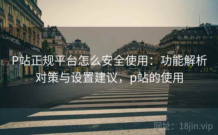 P站正规平台怎么安全使用：功能解析对策与设置建议，p站的使用