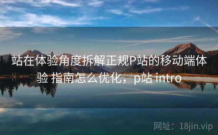 站在体验角度拆解正规P站的移动端体验 指南怎么优化，p站 intro