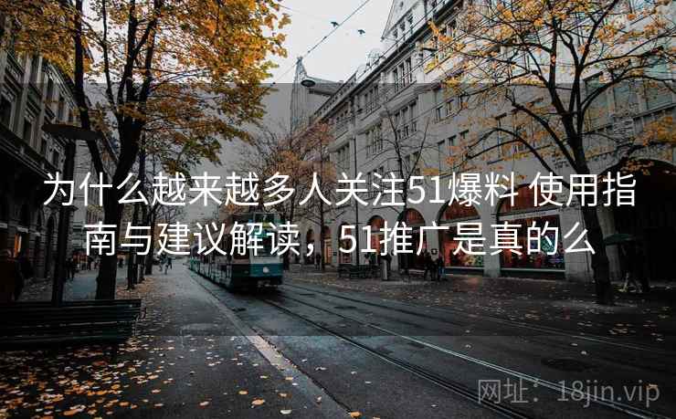 为什么越来越多人关注51爆料 使用指南与建议解读，51推广是真的么