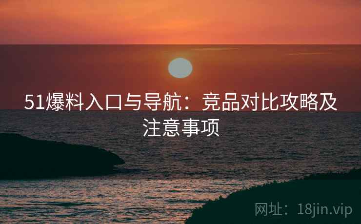 51爆料入口与导航：竞品对比攻略及注意事项