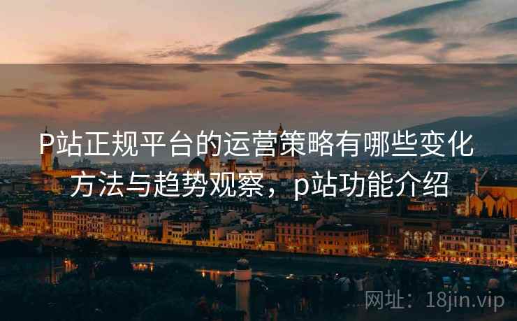 P站正规平台的运营策略有哪些变化 方法与趋势观察，p站功能介绍