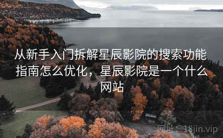 从新手入门拆解星辰影院的搜索功能 指南怎么优化，星辰影院是一个什么网站