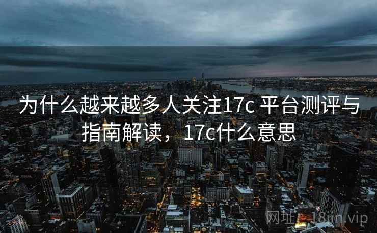 为什么越来越多人关注17c 平台测评与指南解读，17c什么意思